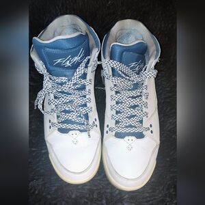 Nike White and Blue Athletic Shoes